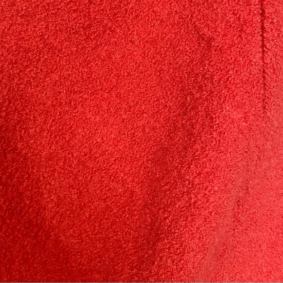 Anthropologie Moth Museum District Boiled Wool Open Front Vest in Rust Red, XS/S - Picture 9 of 16